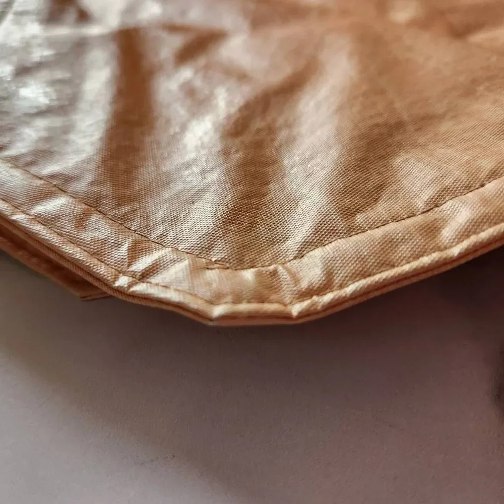Vintage '90s table mats cream peach bundle of 3 easy clean octagon